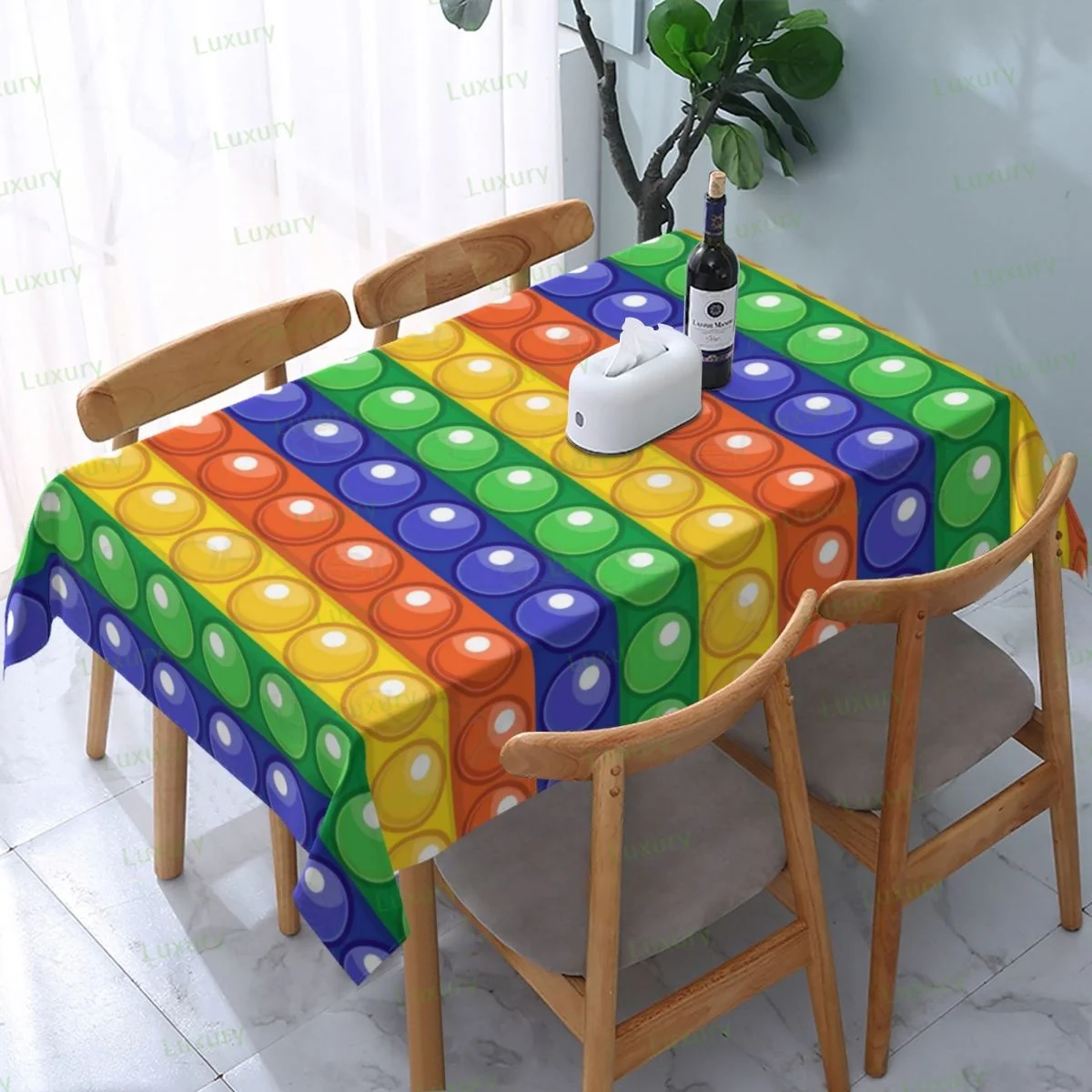 Tablecloth Rectangle 54 X 72 Inch Waterproof Table Cloth Anti Wrinkle Table Cover for Kitchen Dining Room
Tablecloth Rectangle 54 X 72 Inch Waterproof Table Cloth Anti Wrinkle Table Cover for Kitchen Dining Room
