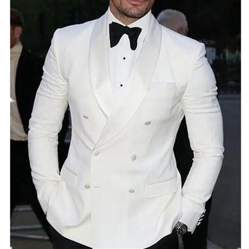 Custom Made White Man Suit tuxedos for men 2019 Groom Tuxedo Bespoke Suit Shawl Lapel White Wedding Suits For Men (Jacket+pants)
Custom Made White Man Suit tuxedos for men 2019 Groom Tuxedo Bespoke Suit Shawl Lapel White Wedding Suits For Men (Jacket+pants)