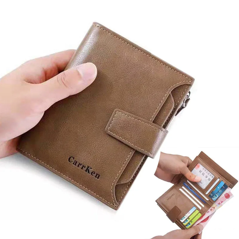 Новый мужской короткий кошелек Европейская и американская мода многофункциональный кошелек для монет держатель для карт Мужской Ретро Бум... 
Новый мужской короткий кошелек Европейская и американская мода многофункциональный кошелек для монет держатель для карт Мужской Ретро Бум...