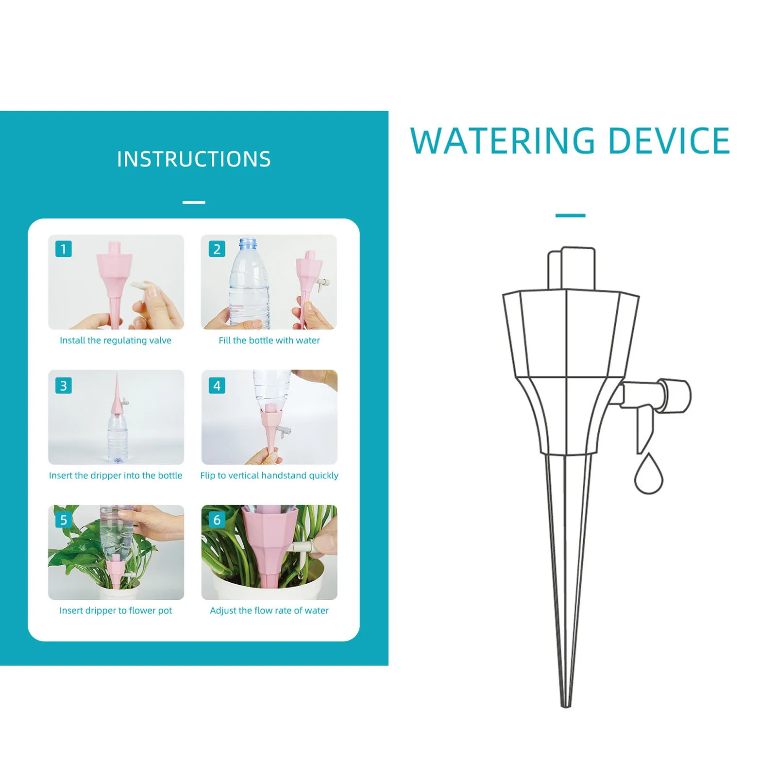 Automatic Watering Drippers Device System 10Pcs Adjustable Drip Irrigation Plant Water Dispenser Indoor Waterers Bottle#55
Automatic Watering Drippers Device System 10Pcs Adjustable Drip Irrigation Plant Water Dispenser Indoor Waterers Bottle#55