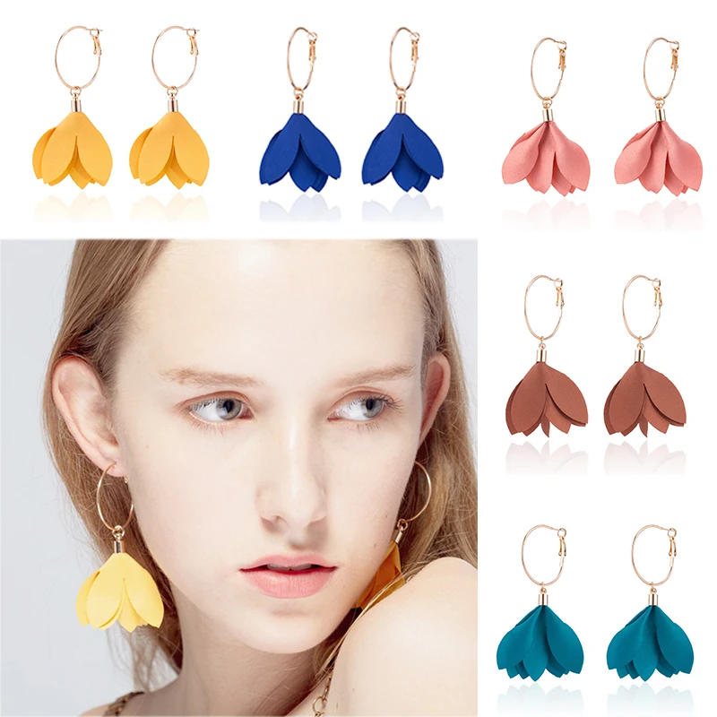 Fashion Cloth Fabric Flower Tassel Drop Earrings Elegant Europe America INS style Jewelry For Women Girls Wedding Free shipping
Fashion Cloth Fabric Flower Tassel Drop Earrings Elegant Europe America INS style Jewelry For Women Girls Wedding Free shipping
