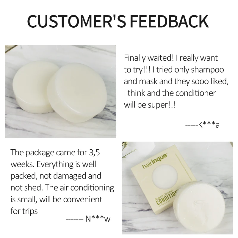 HAIRINQUE Organic handmade coconut conditioner bar solid hair conditioner soap deeply hydrating for dry & damaged hair care
HAIRINQUE Organic handmade coconut conditioner bar solid hair conditioner soap deeply hydrating for dry & damaged hair care