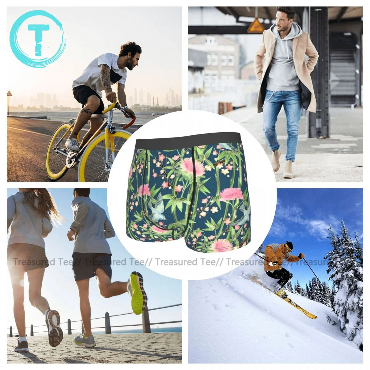 Tree Underwear Pouch Trenky Polyester Trunk Print Sexy Men Boxer Brief 
Tree Underwear Pouch Trenky Polyester Trunk Print Sexy Men Boxer Brief