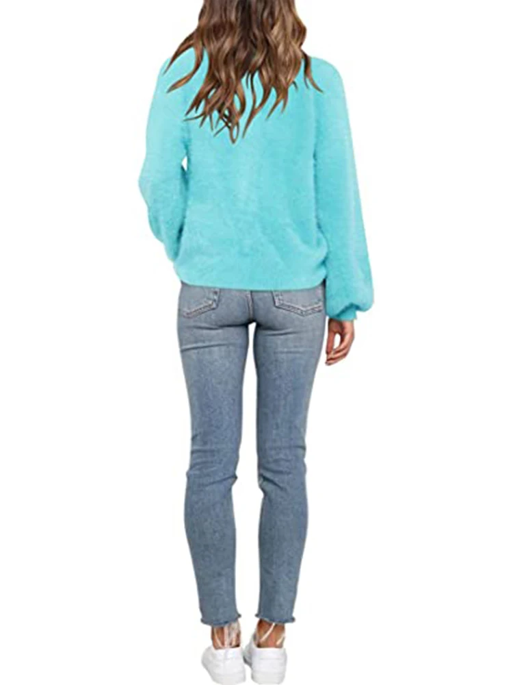 NEW Spring Autumn Women's V Neck Long Sleeve Open Front Button Down Soft Knit Fluffy Cardigan Sweater
NEW Spring Autumn Women's V Neck Long Sleeve Open Front Button Down Soft Knit Fluffy Cardigan Sweater