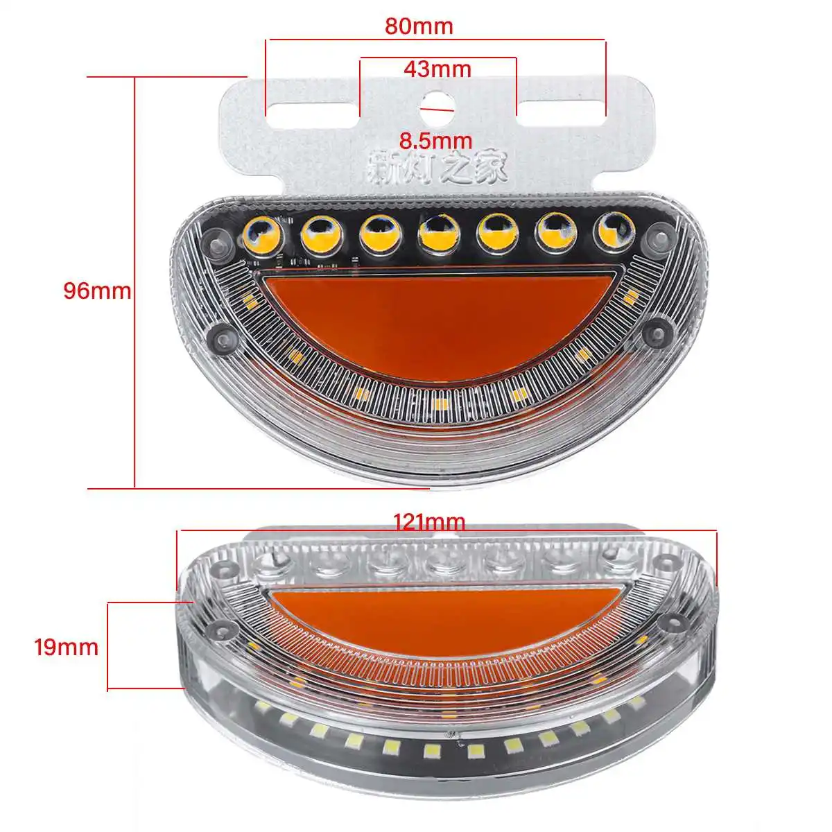 6pcs 24V LED Dynamic Car Truck Side Marker Light Car External Lights Squarde Warning Tail Light Signal Lamps Trailer Lorry
6pcs 24V LED Dynamic Car Truck Side Marker Light Car External Lights Squarde Warning Tail Light Signal Lamps Trailer Lorry