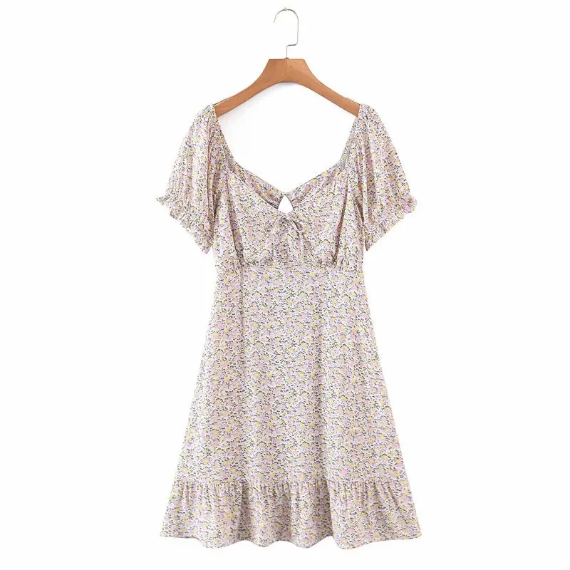 DOUJILI 2021 New Style Summer Dress Women V-Neck Flower Printing Fashion Backless Short Sleeve Loose Dress For Lady
DOUJILI 2021 New Style Summer Dress Women V-Neck Flower Printing Fashion Backless Short Sleeve Loose Dress For Lady