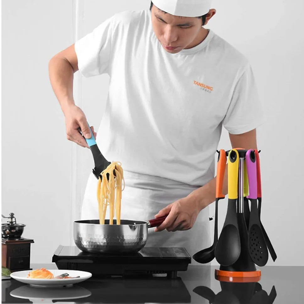 Silicone Cooking Utensils Set with Holder-Kitchen Utensils Non-Stick Pan Heat Resistant Nylon Silicone Baking Set Hygienic
Silicone Cooking Utensils Set with Holder-Kitchen Utensils Non-Stick Pan Heat Resistant Nylon Silicone Baking Set Hygienic