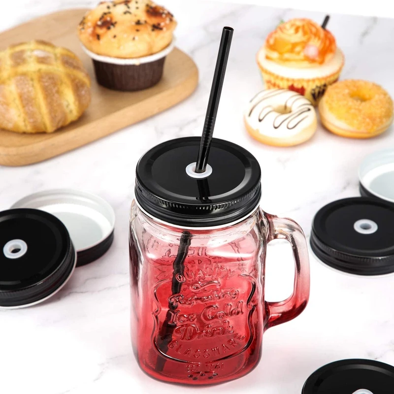 16 Pack Mason Jar Sealing Lids 70mm Regular Mouth Lids Leak Proof Secure Glass Jar Lids Storage Solid Caps (Black)
16 Pack Mason Jar Sealing Lids 70mm Regular Mouth Lids Leak Proof Secure Glass Jar Lids Storage Solid Caps (Black)