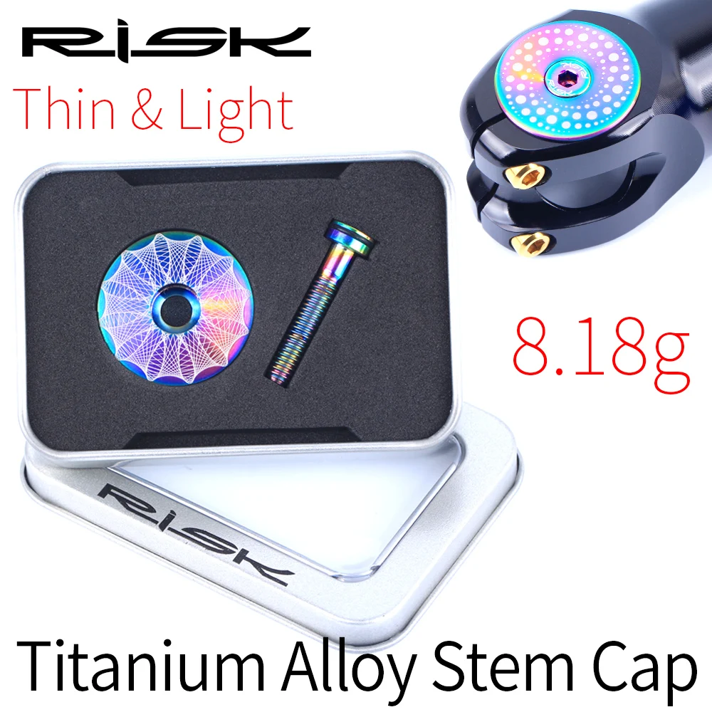 RISK Lightweight Bicycle Stem Cover With Fixing Bolt Titanium Alloy Headset Waterproof Cap Cover for MTB Road Bike Accessories
RISK Lightweight Bicycle Stem Cover With Fixing Bolt Titanium Alloy Headset Waterproof Cap Cover for MTB Road Bike Accessories