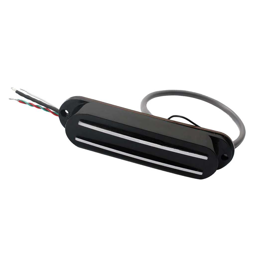 Wired Dual Rail Humbucker Pickup Black Cover 4 Copper Wires for ST Electric Guitar
Wired Dual Rail Humbucker Pickup Black Cover 4 Copper Wires for ST Electric Guitar