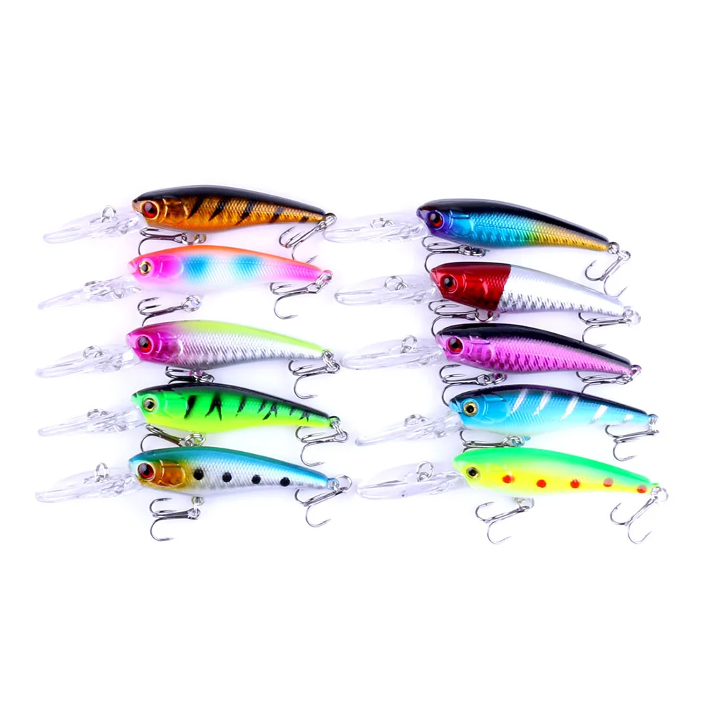 10pcs Fishing Lures Wobbler 8g Saltwater Hard Bait 3D Eyes Plastic Swimbait Trolling Lure artificial Fish bait china hook #8
10pcs Fishing Lures Wobbler 8g Saltwater Hard Bait 3D Eyes Plastic Swimbait Trolling Lure artificial Fish bait china hook #8