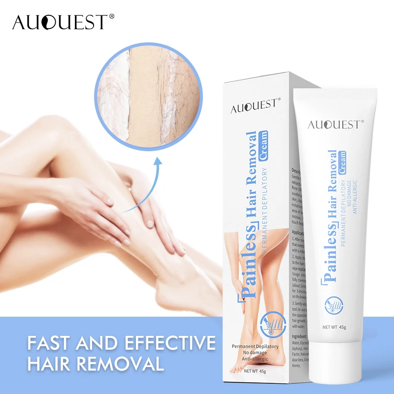 AuQuest Hair Removal Painless Depilatory Cream Stop Hair Growth Whitening Body Care for Armpit Legs and Arms Skin Care Women
AuQuest Hair Removal Painless Depilatory Cream Stop Hair Growth Whitening Body Care for Armpit Legs and Arms Skin Care Women