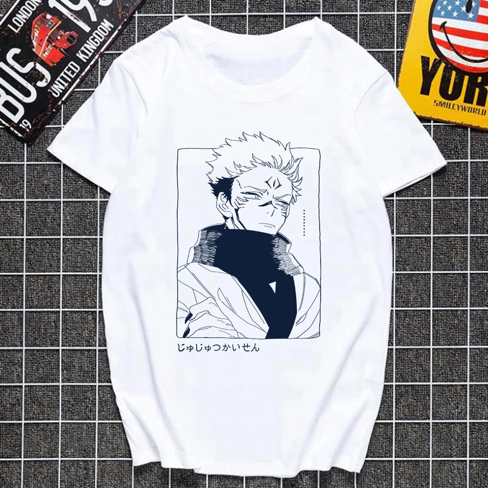 Jujutsu Kaisen Ryomen Sukuna Clothes Unisex Print Painted Short Sleeve T-shirts Cartoon Tops Casual Anime Harajuku Men's Tops
Jujutsu Kaisen Ryomen Sukuna Clothes Unisex Print Painted Short Sleeve T-shirts Cartoon Tops Casual Anime Harajuku Men's Tops