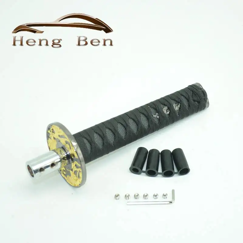 200mm JDM Short Samurai Gold Dragon Sword Shift Knob Metal Weighted Katana Shifter For Universal car
200mm JDM Short Samurai Gold Dragon Sword Shift Knob Metal Weighted Katana Shifter For Universal car