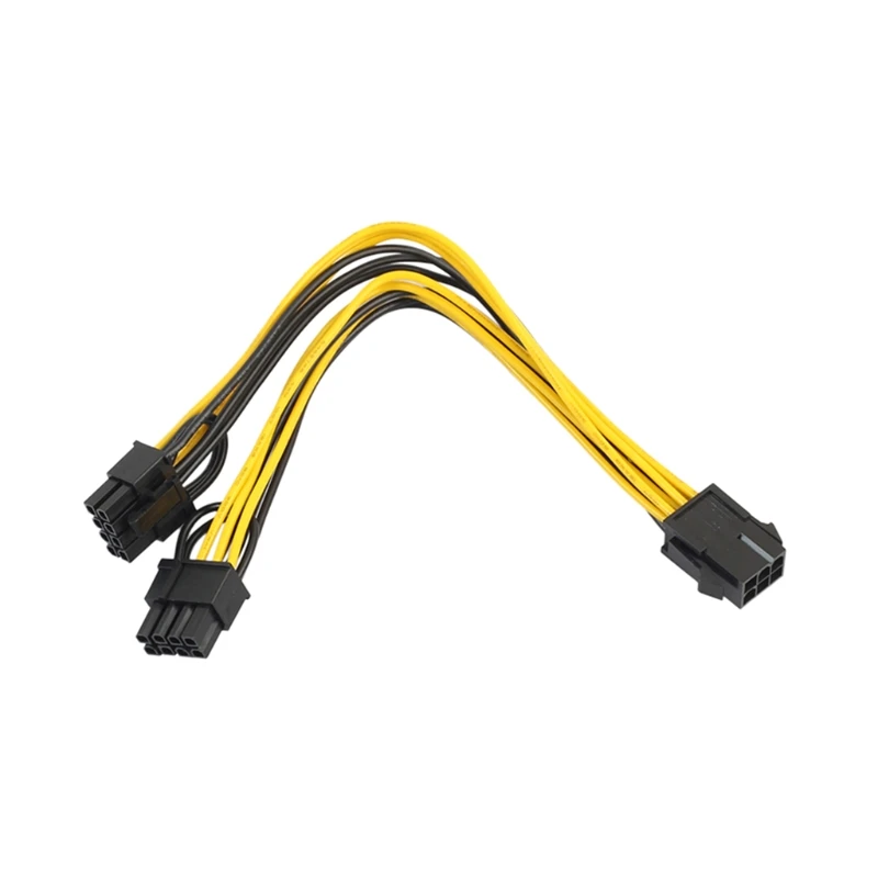 6-контактный переходник мама-двойной 8-контактный штекер PCIE кабель питания Y-разветвитель Удлинительный шнур
6-контактный переходник мама-двойной 8-контактный штекер PCIE кабель питания Y-разветвитель Удлинительный шнур