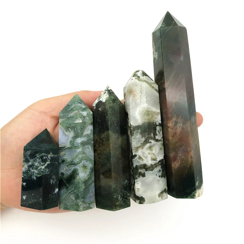 Beautiful 1PC Natural Moss Agate Wand Healing Crystal Quartz Point Chakra Stone Obelisk Home Decor Natural Quartz Crystals
Beautiful 1PC Natural Moss Agate Wand Healing Crystal Quartz Point Chakra Stone Obelisk Home Decor Natural Quartz Crystals