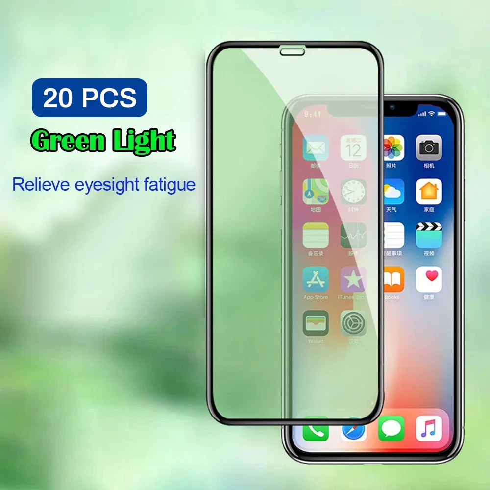 20 PCS Green Light Tempered Glass On For iPhone 12 11 Pro Glass Screen Protector For iPhone 8 Plus 7 6 s x xr xs Max Pro Glass
20 PCS Green Light Tempered Glass On For iPhone 12 11 Pro Glass Screen Protector For iPhone 8 Plus 7 6 s x xr xs Max Pro Glass