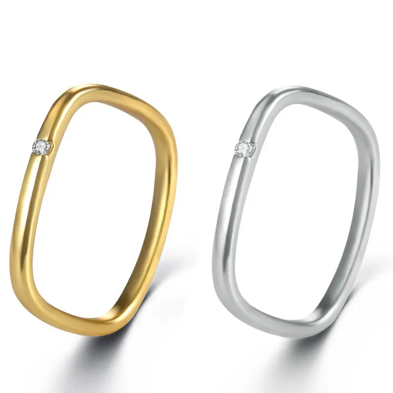 2021 New Simple Small Square Gold Index Finger Jewelry Zircon Korean Version of Ins Creativity Rings for Women Boho Plain Circle
2021 New Simple Small Square Gold Index Finger Jewelry Zircon Korean Version of Ins Creativity Rings for Women Boho Plain Circle