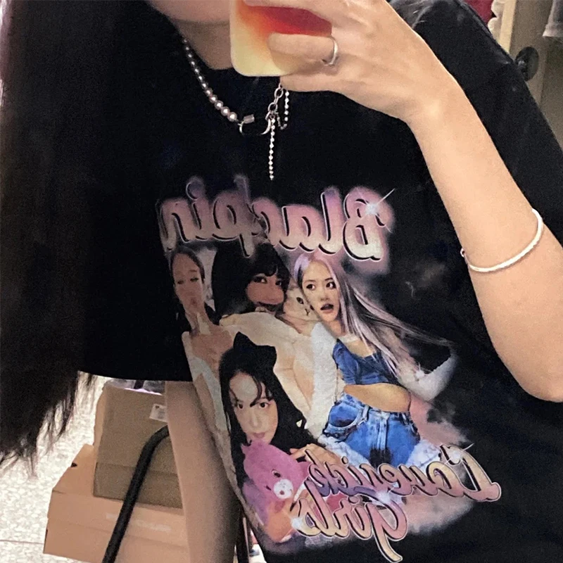 Cotton 2021 spraying bp pattern loose round neck short sleeve men and women the same hip-hop trendy T-shirt women
Cotton 2021 spraying bp pattern loose round neck short sleeve men and women the same hip-hop trendy T-shirt women