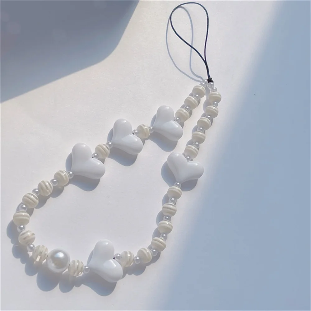 Clay Acrylic Phone Chain Beads Personalized New Resin Love Peach Heart Stripes Mobile Phone Anti-Lost Lanyard For Women Girls
Clay Acrylic Phone Chain Beads Personalized New Resin Love Peach Heart Stripes Mobile Phone Anti-Lost Lanyard For Women Girls