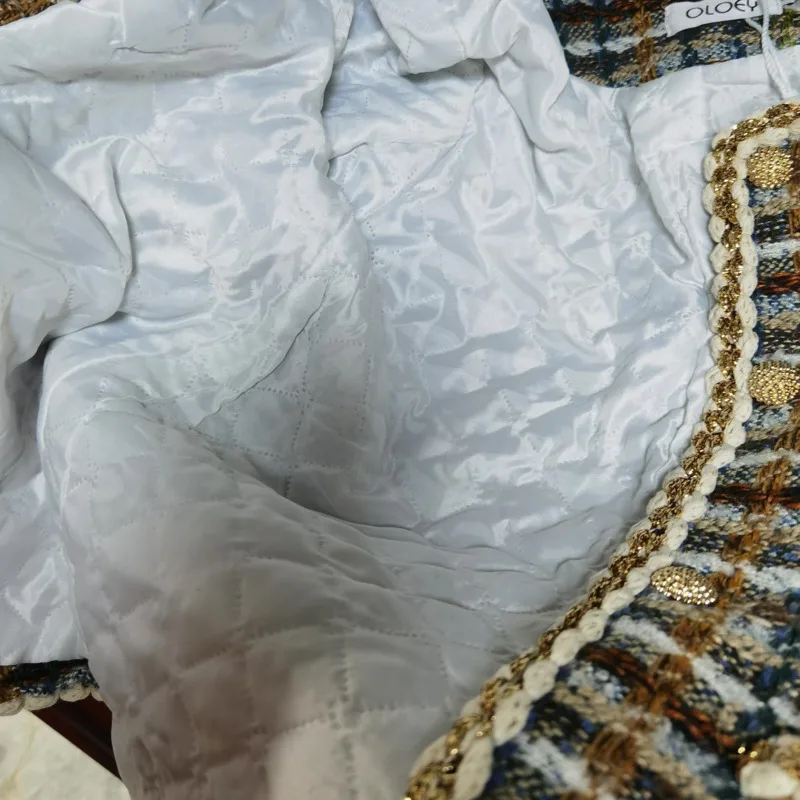Женский вязаный шерстяной жакет Leiouna приталенное твидовое пальто в винтажном
