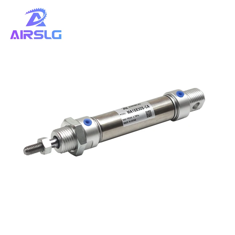 AIRTAC MA MA20 Pneumatic Stainless Air Cylinder Bore 20mm 10-300mm stroke Double Action Mini Round Cylinders MA20x100S-CA-U-CM
AIRTAC MA MA20 Pneumatic Stainless Air Cylinder Bore 20mm 10-300mm stroke Double Action Mini Round Cylinders MA20x100S-CA-U-CM