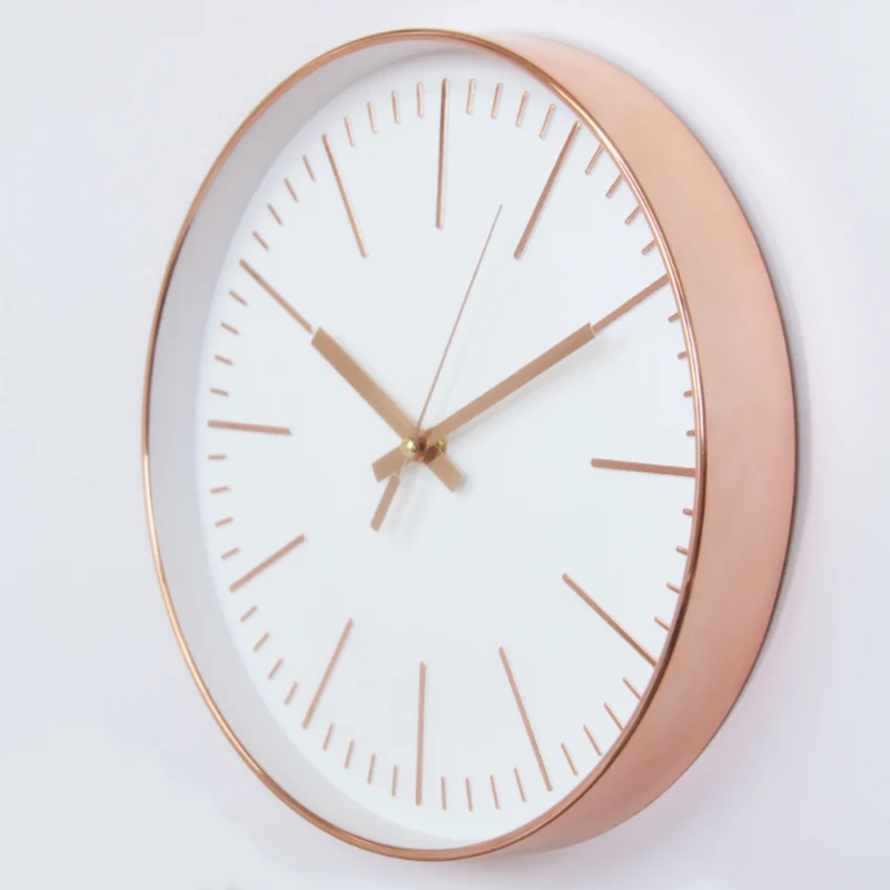Top design Rose Gold Wall Clock Silent Nordic Style Wall Watch Living Room Home Decoration Fashion Hanging Wall Watches
Top design Rose Gold Wall Clock Silent Nordic Style Wall Watch Living Room Home Decoration Fashion Hanging Wall Watches