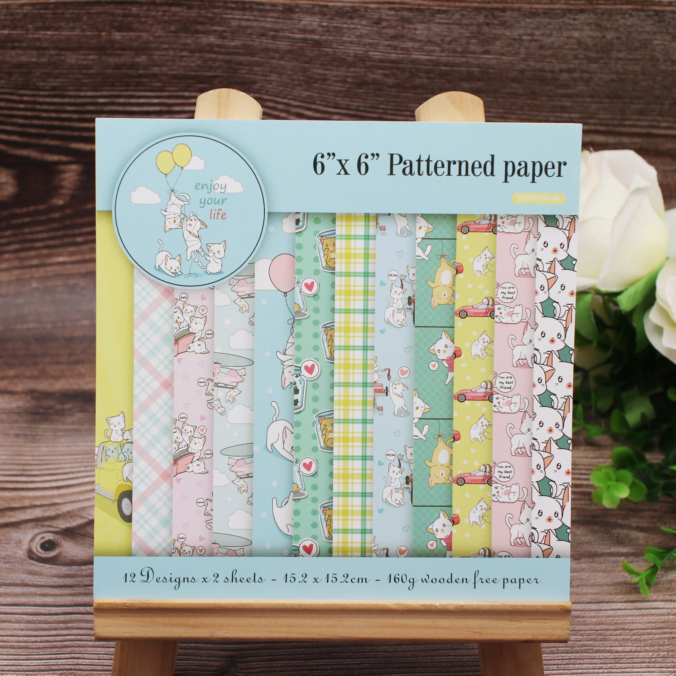 24 animal cute cat series patterns for scrapbook paper origami art background paper DIY album greeting card making
24 animal cute cat series patterns for scrapbook paper origami art background paper DIY album greeting card making