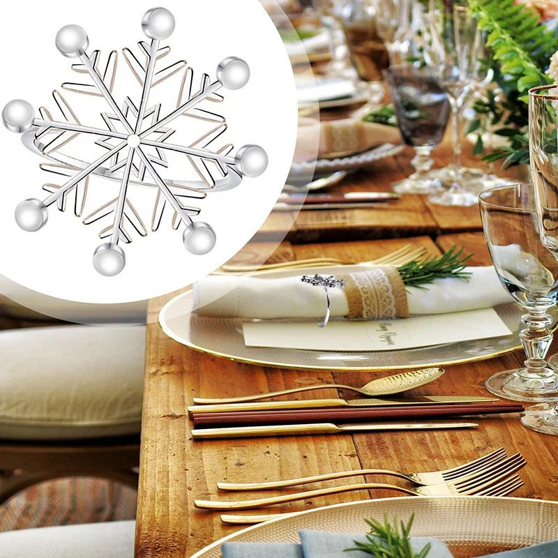 8 Pcs Christmas Snowflake Napkin Rings,Napkin Holders Table Serviette Buckles Decoration for Dinning,Wedding,Family,Etc
8 Pcs Christmas Snowflake Napkin Rings,Napkin Holders Table Serviette Buckles Decoration for Dinning,Wedding,Family,Etc