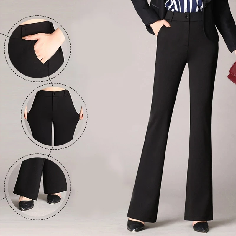 Ultra-Elastic Dress Soft Yoga Pants Vintage High Waist Flare Pants For Women Stretch Suit Fabric Casual Trousers Dropshipping
Ultra-Elastic Dress Soft Yoga Pants Vintage High Waist Flare Pants For Women Stretch Suit Fabric Casual Trousers Dropshipping
