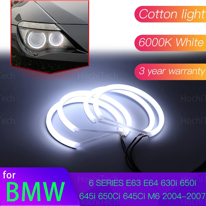 Angel Eyes Kit 6000L Cotton White Halo Ring Light for BMW 6 SERIES E63 E64 630i 650i 645i 650Ci 645Ci M6 2004 2005 2006 2007
Angel Eyes Kit 6000L Cotton White Halo Ring Light for BMW 6 SERIES E63 E64 630i 650i 645i 650Ci 645Ci M6 2004 2005 2006 2007