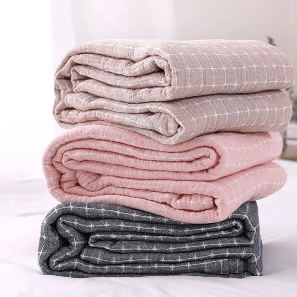 Cotton Plaid Blanket For Bed Thin Summer Quilt Autumn Bed Sheet Gauze Bedspread Bed Cover For Double Bed Sofa Throw Blankets
Cotton Plaid Blanket For Bed Thin Summer Quilt Autumn Bed Sheet Gauze Bedspread Bed Cover For Double Bed Sofa Throw Blankets
