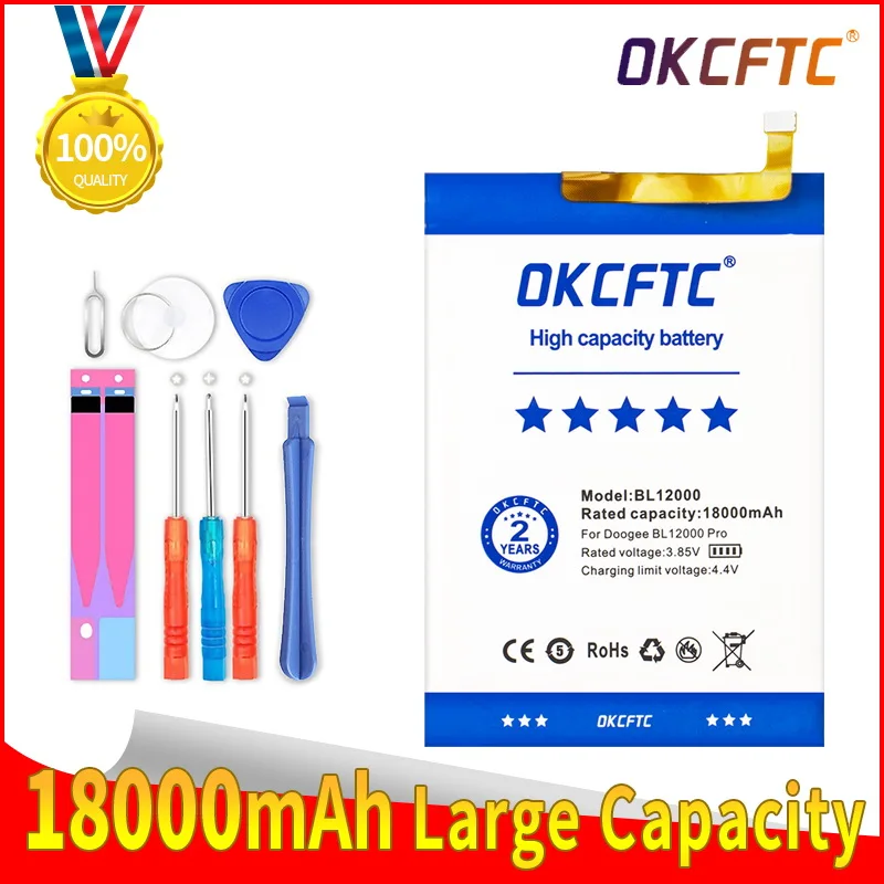 Оригинальный аккумулятор OKCFTC 18000 мАч BL12000 Для Doogee BL12000 мобильный телефон, последнее производство, Высококачественная батарея + номер для отс...
Оригинальный аккумулятор OKCFTC 18000 мАч BL12000 Для Doogee BL12000 мобильный телефон, последнее производство, Высококачественная батарея + номер для отс...