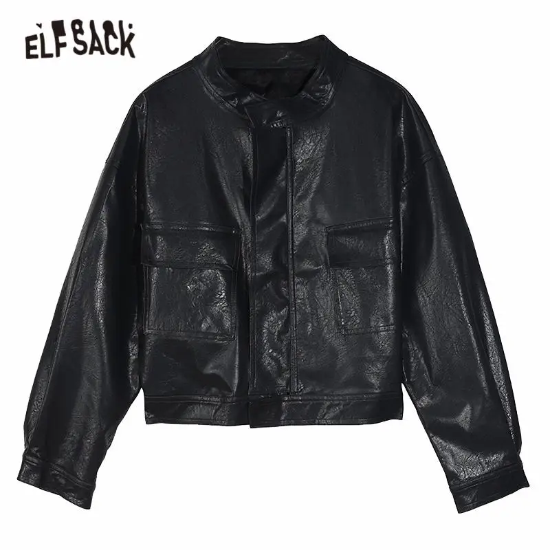 ELFSACK Locomotive Solid Zipper Oversize Women Leather Jacket,2020 Autumn Pure Full Sleeve ,Casual Ladies Short Daily Outwears
ELFSACK Locomotive Solid Zipper Oversize Women Leather Jacket,2020 Autumn Pure Full Sleeve ,Casual Ladies Short Daily Outwears