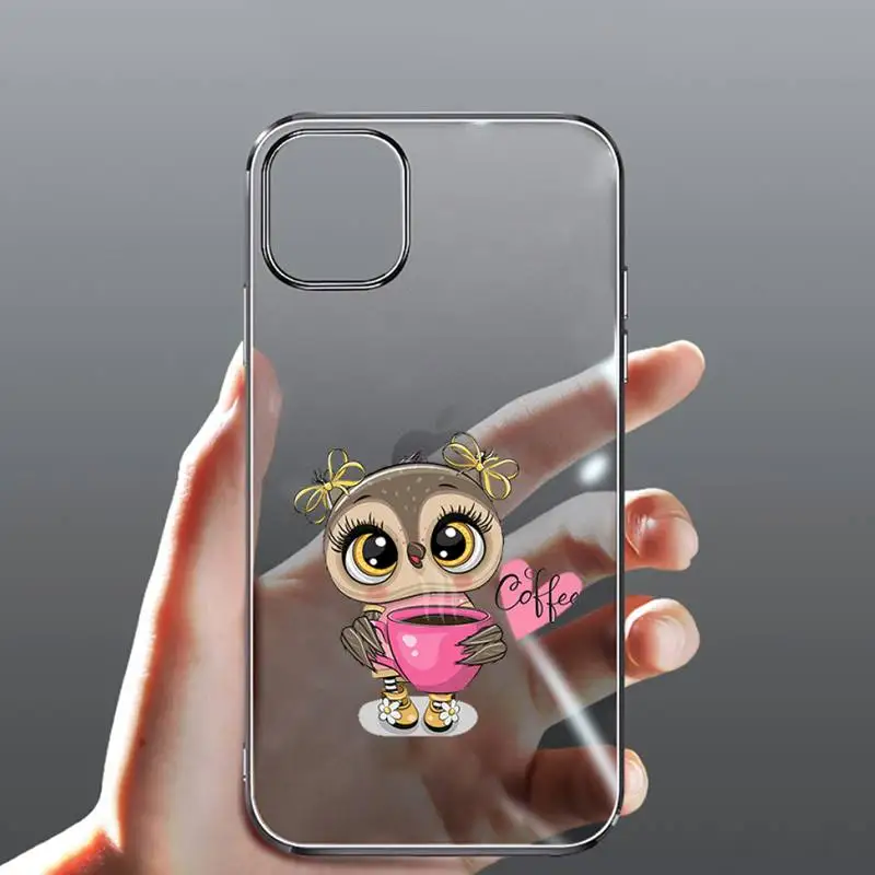 Cute Owl Black Phone Case Transparent for Clear iPhone case 11 12 mini pro XS MAX 8 7 6 6S Plus X 5S SE 2020 XR
Cute Owl Black Phone Case Transparent for Clear iPhone case 11 12 mini pro XS MAX 8 7 6 6S Plus X 5S SE 2020 XR