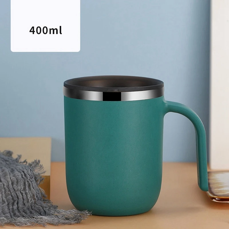 Распродажа! Металлическая кружка для кофе из нержавеющей стали с двойной стенкой, пивная кружка, термо-вода, винная кружка с крышкой для офиса и дома.
