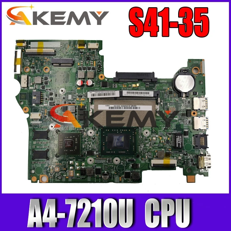 SAMXINNO For Lenovo S41-35 Laotop Mainboard 14235-1 5B20J40575 Motherboard with A4-7210U CPU
SAMXINNO For Lenovo S41-35 Laotop Mainboard 14235-1 5B20J40575 Motherboard with A4-7210U CPU