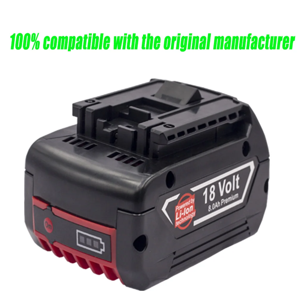 100% совместимый с электроинструментами Bosch 18 в, батарея BAT609G, BAT610G, BAT618, BAT619G, усовершенствованные батареи с длительным сроком службы
100% совместимый с электроинструментами Bosch 18 в, батарея BAT609G, BAT610G, BAT618, BAT619G, усовершенствованные батареи с длительным сроком службы