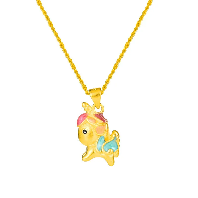 24K Gold Necklace for Women Cute Colorful Unicorn Pendant Necklace Party Birthday Anniversary Necklace Jewelry Gift Wholesale
24K Gold Necklace for Women Cute Colorful Unicorn Pendant Necklace Party Birthday Anniversary Necklace Jewelry Gift Wholesale