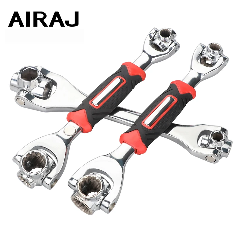 AIRAJ 8/52-in-1 Tiger Wrench Hand Tools Socket Works with Spline Bolts Torx 360 Degree Universal Furniture Car Repair Spanner
AIRAJ 8/52-in-1 Tiger Wrench Hand Tools Socket Works with Spline Bolts Torx 360 Degree Universal Furniture Car Repair Spanner