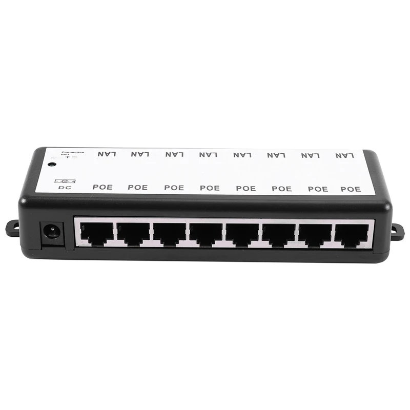 8 Ports Poe Injector Poe Splitter for Cctv Network Poe Camera Power Over Ethernet Ieee802.3Af 
8 Ports Poe Injector Poe Splitter for Cctv Network Poe Camera Power Over Ethernet Ieee802.3Af