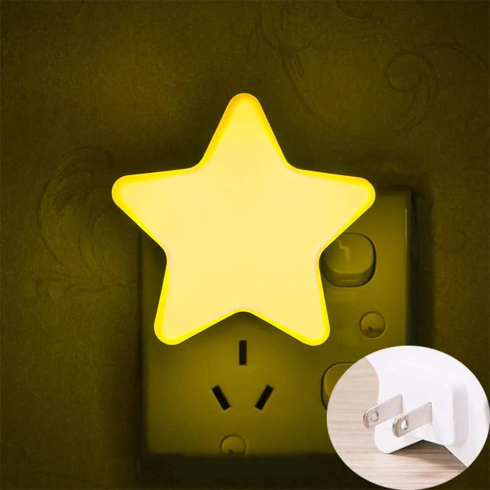 Plug-In Wall LED Night Light Lamp US Plug LED Night Lights Star Shape Bedroom Safety Nursery Take Good Care Children Sleep
Plug-In Wall LED Night Light Lamp US Plug LED Night Lights Star Shape Bedroom Safety Nursery Take Good Care Children Sleep