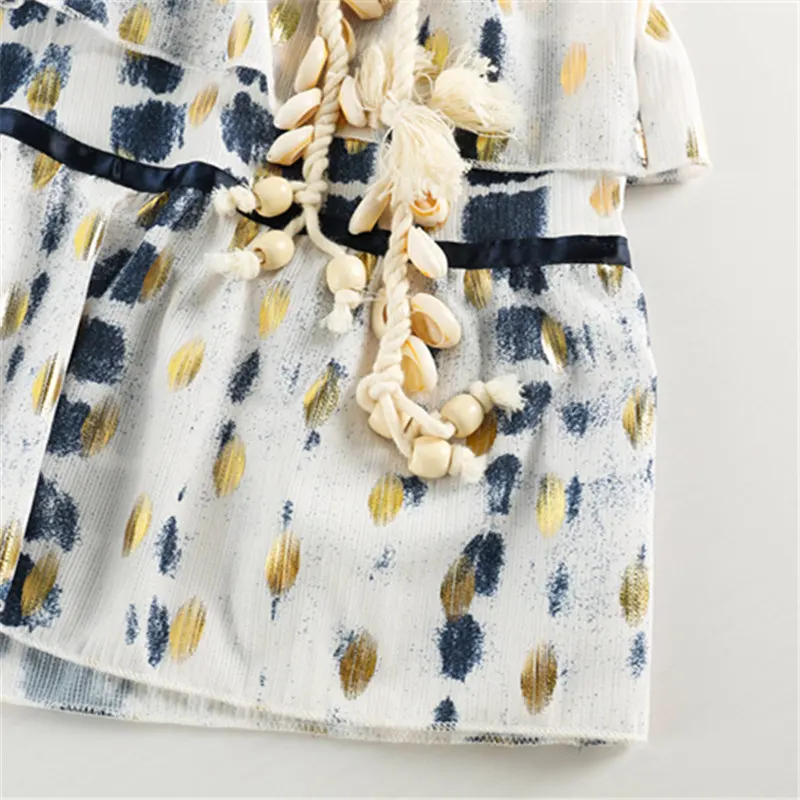 2021New Runway Designer Summer Party Maxi Dress Women's Sexy V-Neck Golden Dots Print Tiered Ruffles Long Dresses
2021New Runway Designer Summer Party Maxi Dress Women's Sexy V-Neck Golden Dots Print Tiered Ruffles Long Dresses