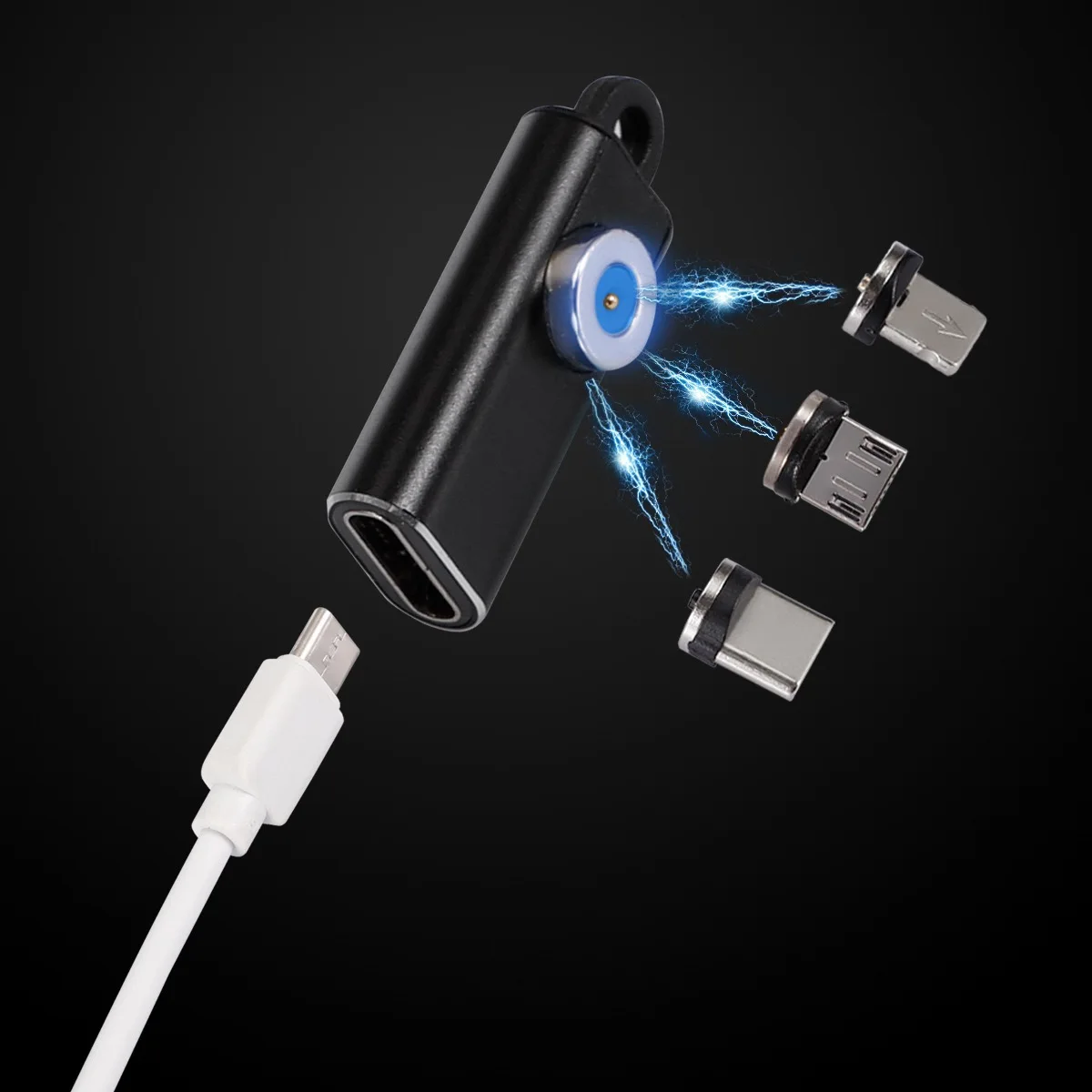 Magnetic Type-C Adapter Charging L Tip for Smart Phone and Tablets with Micro-USB, USB-C and Lightning iProduct Interface,Huawei
Magnetic Type-C Adapter Charging L Tip for Smart Phone and Tablets with Micro-USB, USB-C and Lightning iProduct Interface,Huawei