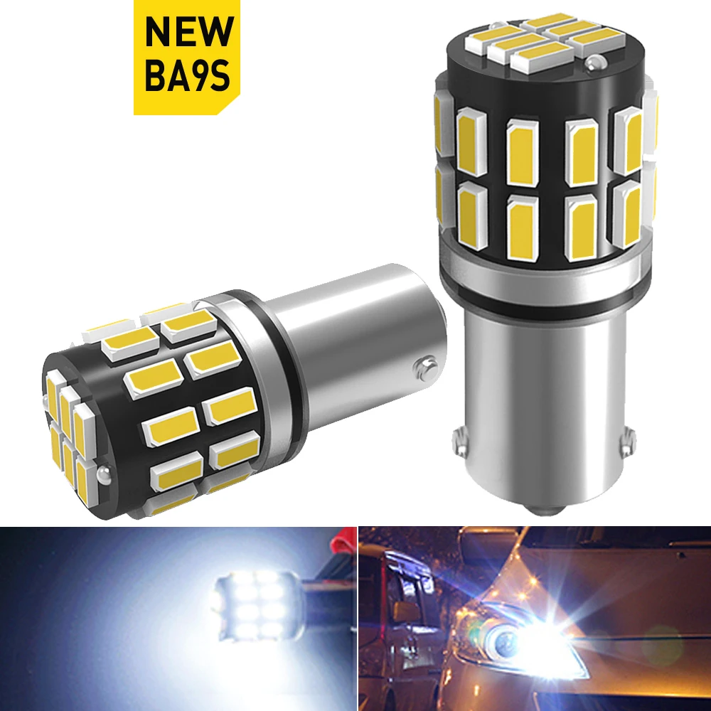2x BA9S T4W T2W T3W H5W LED Car light bulb interior Car LED License Plate light 30 LED 3014SMD DC12V 12913 12910 12929 White
2x BA9S T4W T2W T3W H5W LED Car light bulb interior Car LED License Plate light 30 LED 3014SMD DC12V 12913 12910 12929 White