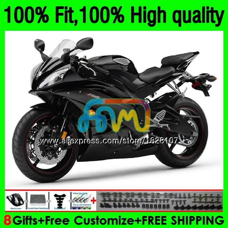Injection For YAMAHA Glossy black YZF R 6 YZF 600 YZF-600 YZFR6 06 07 53BS.31 YZF R6 06-07 600CC YZF600 YZF-R6 2006 2007 Fairing
Injection For YAMAHA Glossy black YZF R 6 YZF 600 YZF-600 YZFR6 06 07 53BS.31 YZF R6 06-07 600CC YZF600 YZF-R6 2006 2007 Fairing