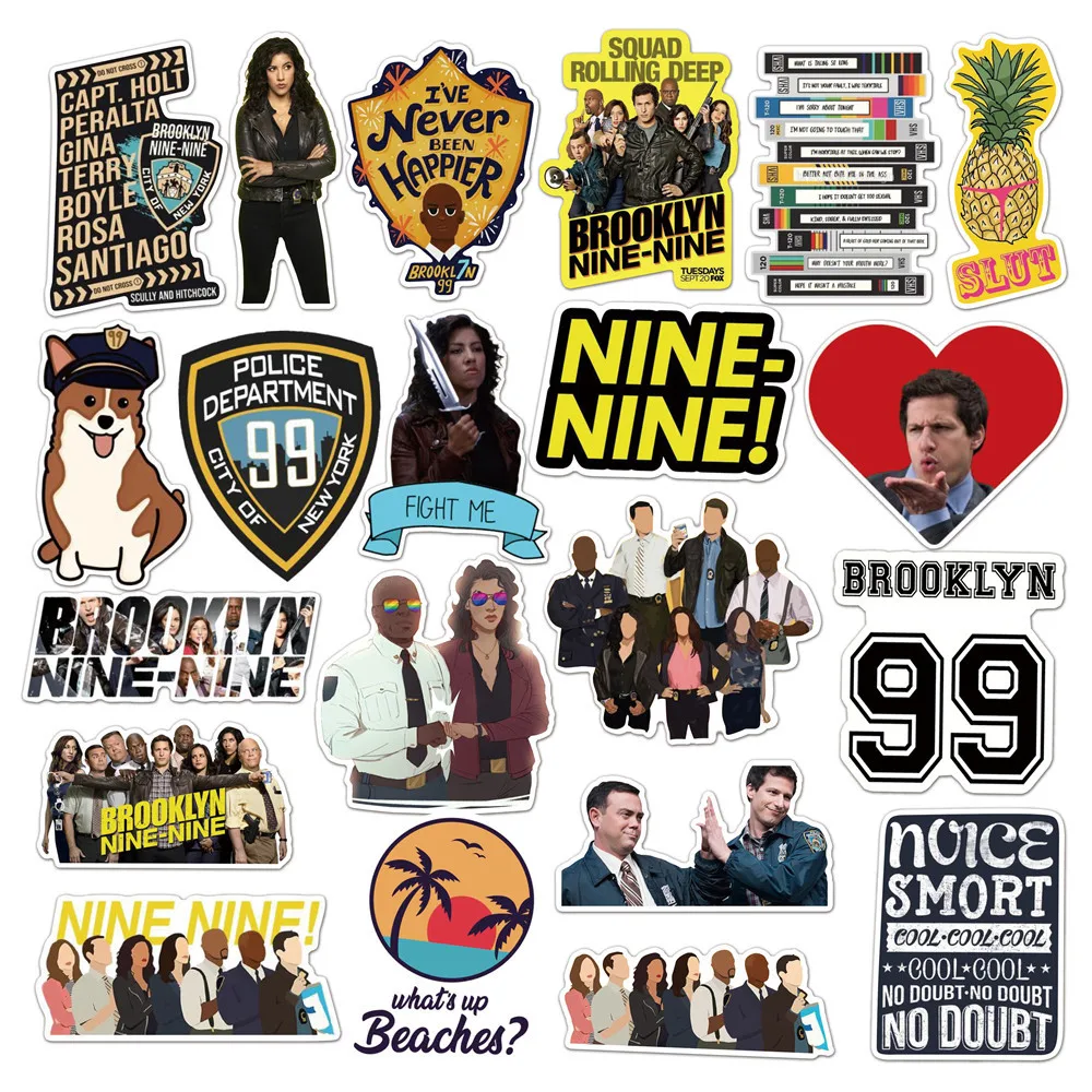 10/30/50 шт. забавные наклейки для ТВ-шоу Brooklyn Nine-Nine s DIY скейтборда холодильника