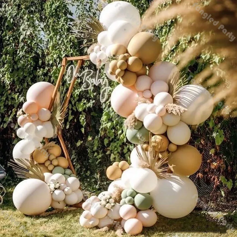 124pcs Sage Green Doubled Cream Peach Balloon Garland White Chrome Gold Gender Reveal Baby Shower Birthday Party Decorations
124pcs Sage Green Doubled Cream Peach Balloon Garland White Chrome Gold Gender Reveal Baby Shower Birthday Party Decorations