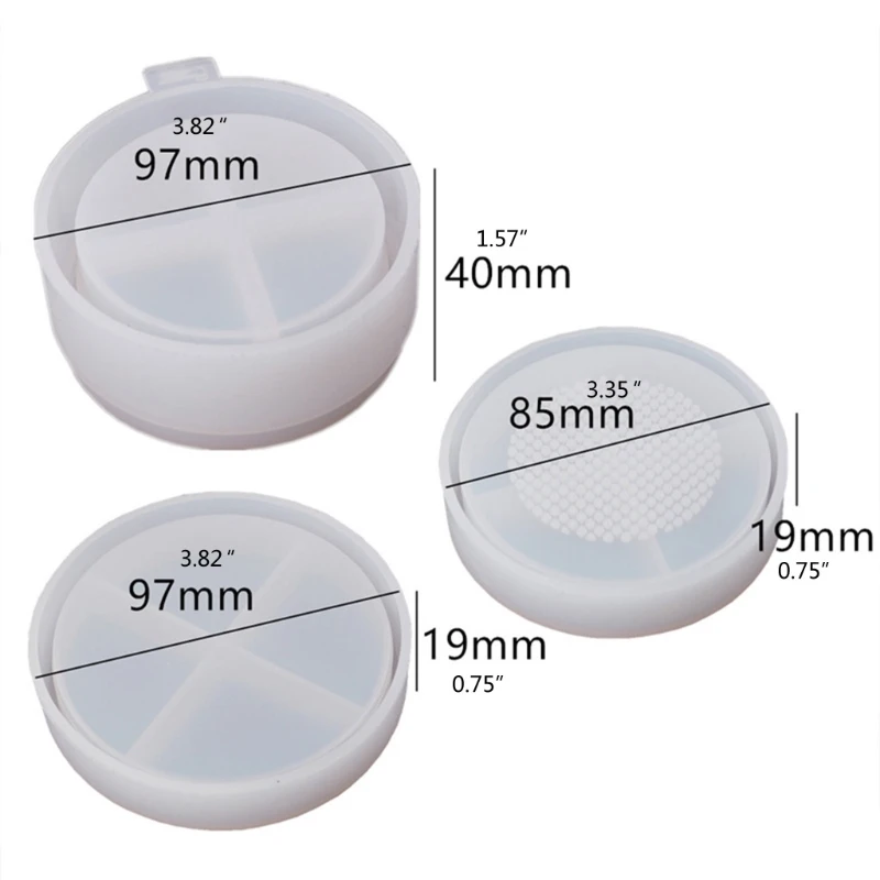 Crystal Epoxy Resin Mold Powder Puff Box Silicone Mould DIY Crafts Decorations Jewelry Organizer Casting Tool
Crystal Epoxy Resin Mold Powder Puff Box Silicone Mould DIY Crafts Decorations Jewelry Organizer Casting Tool