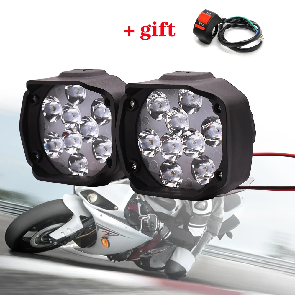Мотоцикл светодиодный фар 6500 к 10 Вт мото фары 12V для Suzuki GSXR GSX R 600 750 1000 K2 K3 K4 K5 K6 K7 K8
